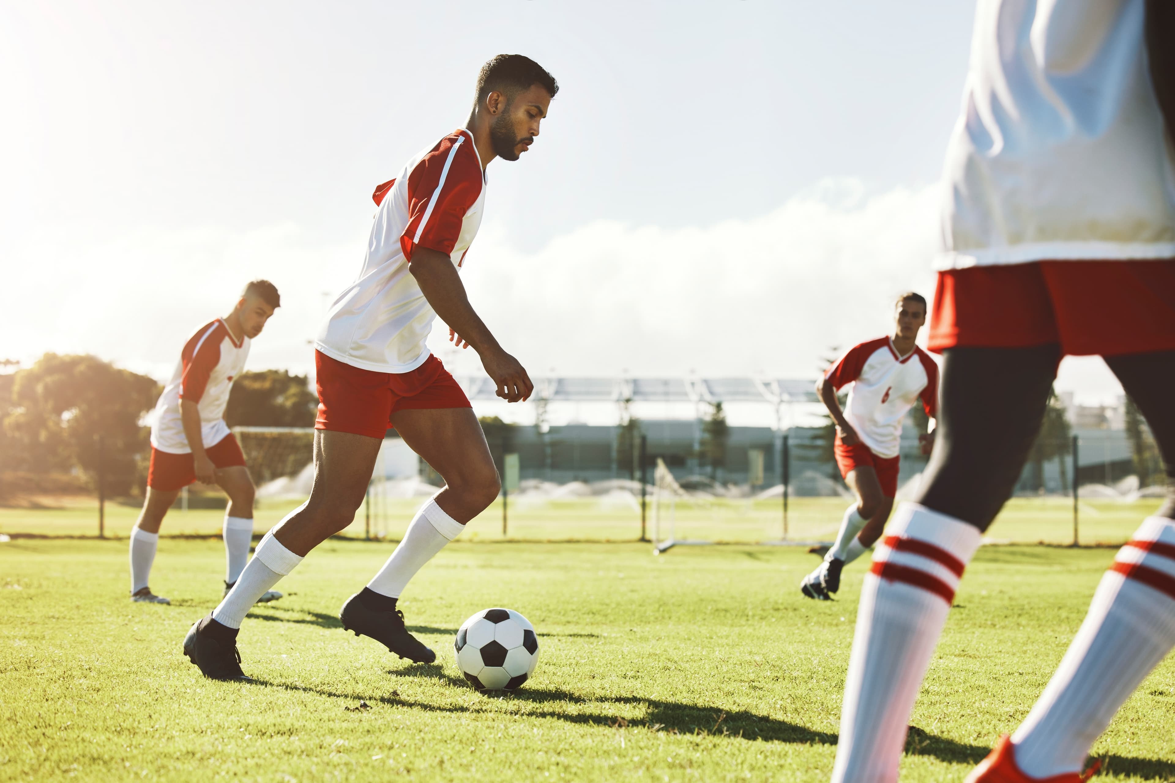 Concentración deportiva en instalaciones de pretemporada.